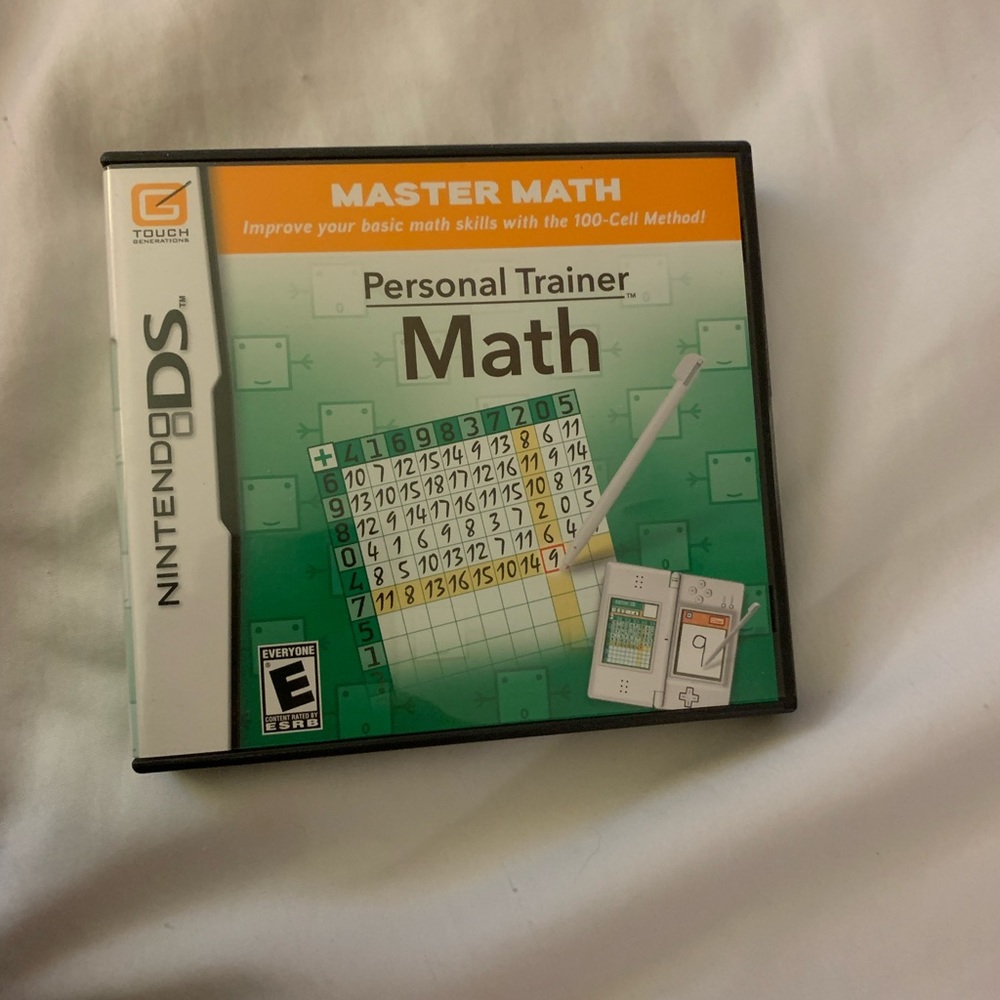 Professional math trainer nintendo DS game